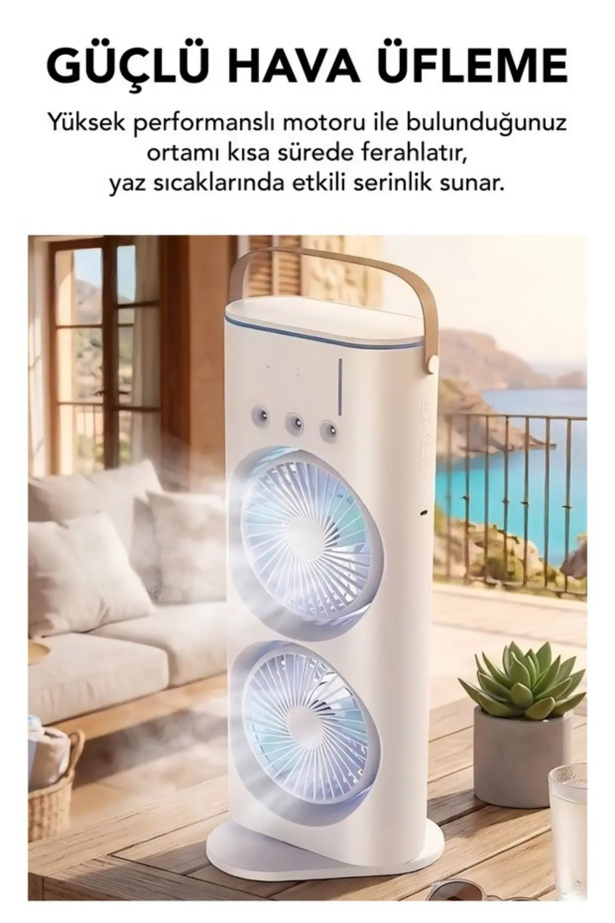 Kumandalı Çift Fanlı Hava Soğutucu