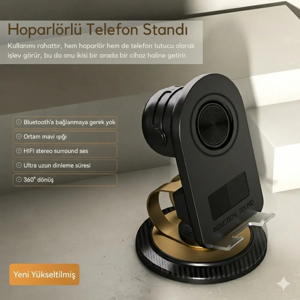  HOPARLÖRLÜ TELEFON STANDI