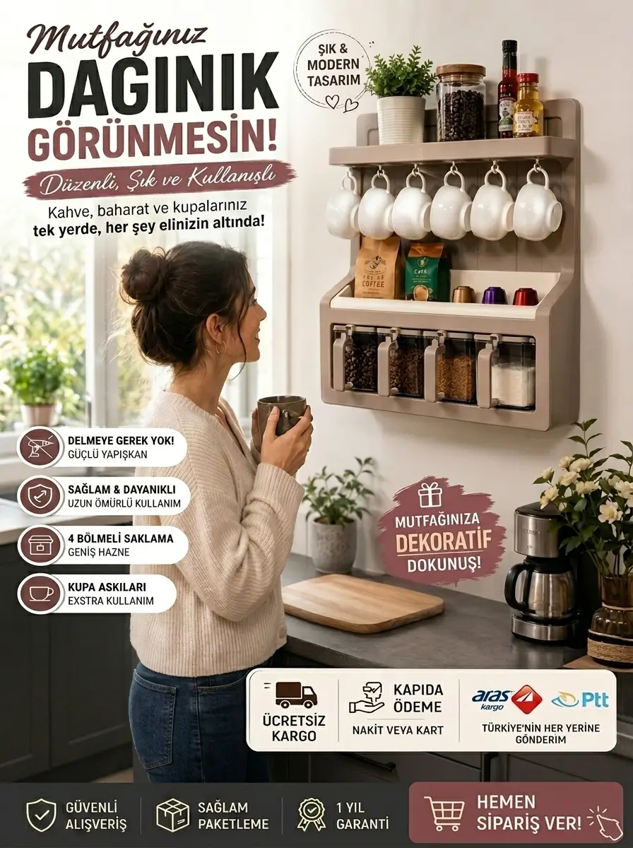 Standlı Kahve Köşesi Seti